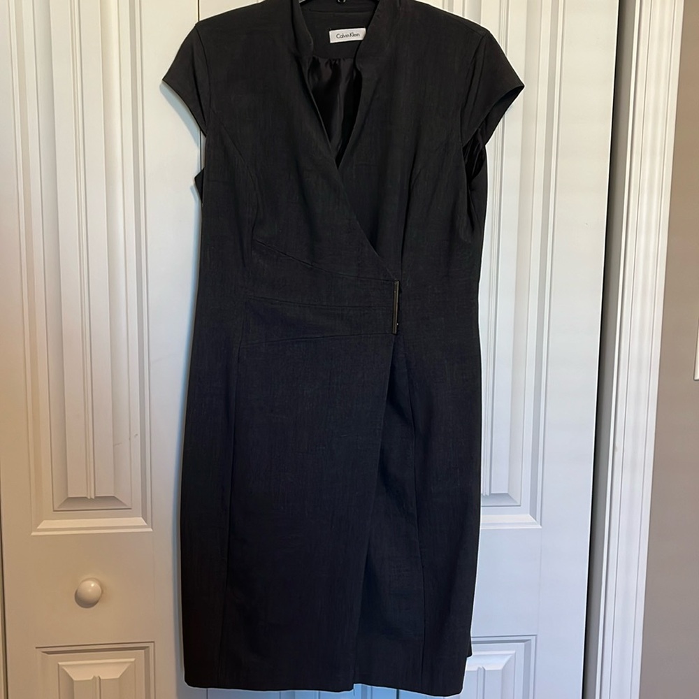 Gray Calvin Klein Dress with buttons size large